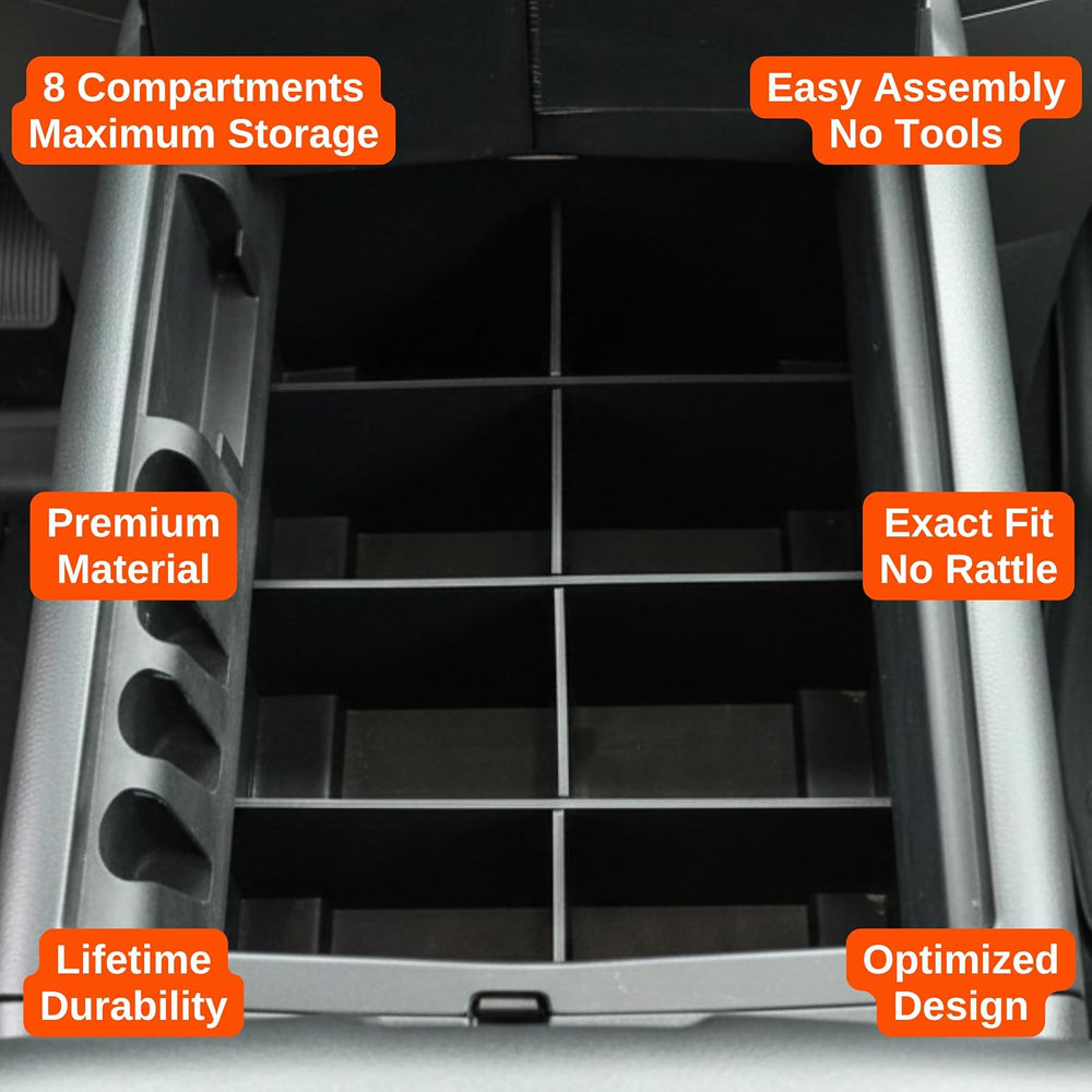 Vehicle OCD - Center Console Organizer for Ford F150 (2004-2014) (Column Shif...