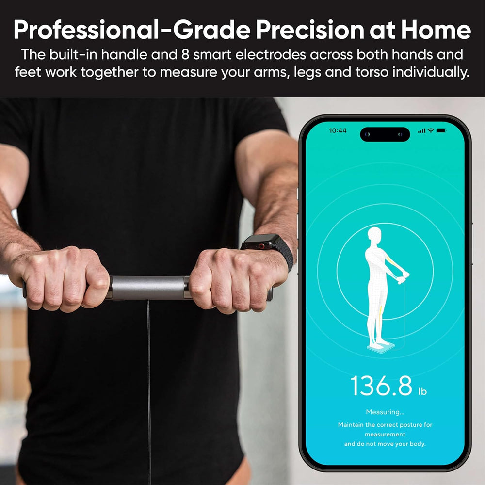 WYZE Scale Ultra BodyScan 8-Electrode Smart Scale, Wi-Fi Auto-Sync