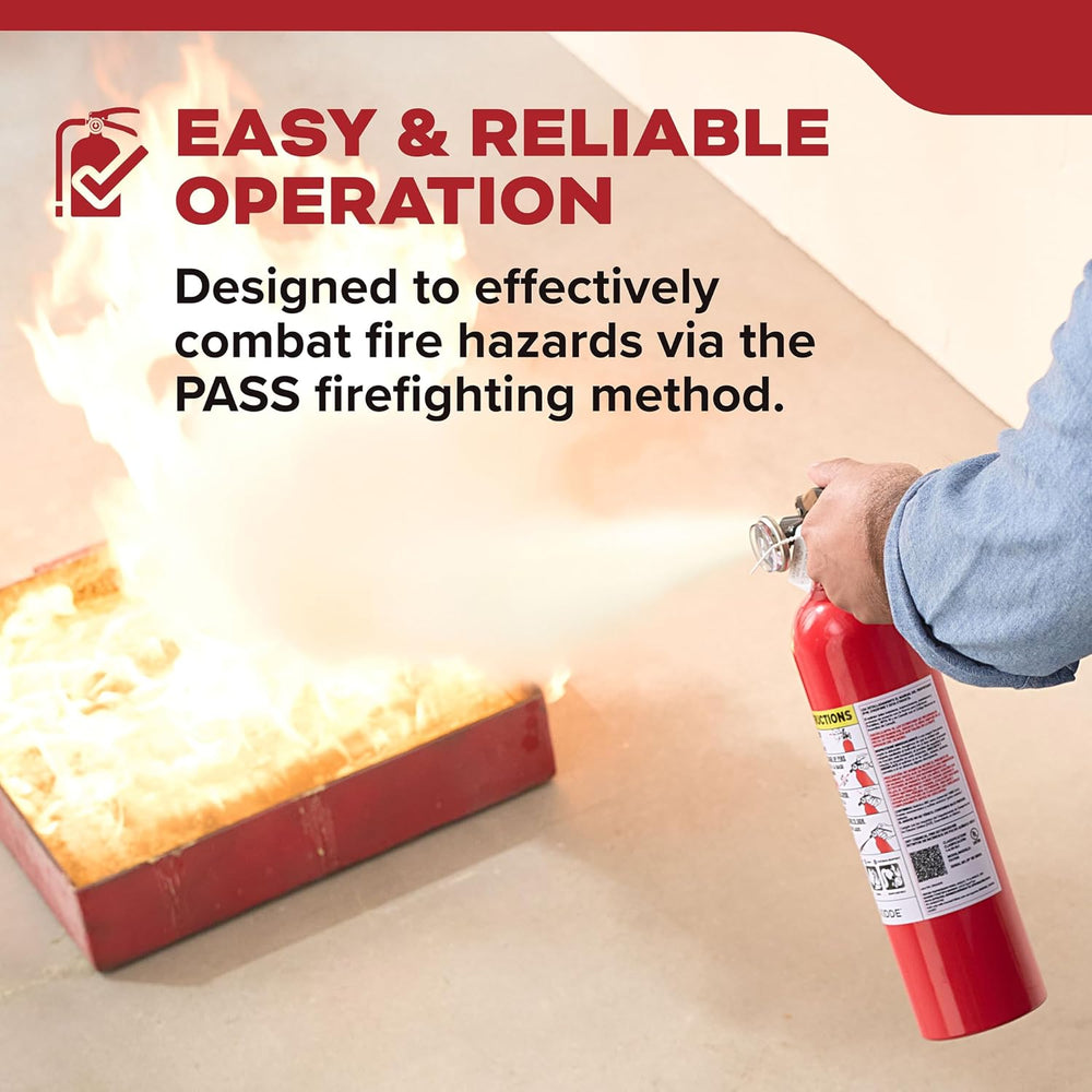 Kidde Basic 110 Fire Extinguisher for Home, 1-A:10-B:C, FA110G, 1 Pack