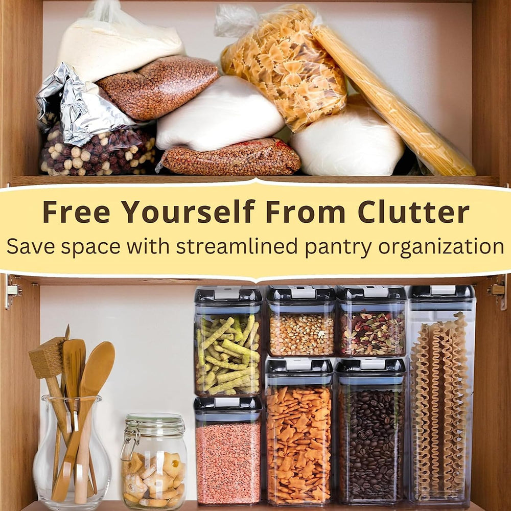 Simply Gourmet Airtight Food Storage Containers with Lids – 7 Piece Assorted ...