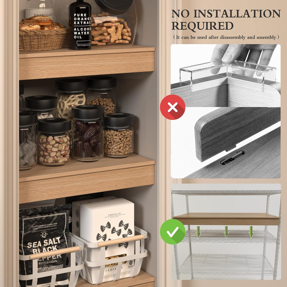 Wire Shelf Covers, 26"W x 12"D PVC Wire Rack Cover for Wire Shelvin...