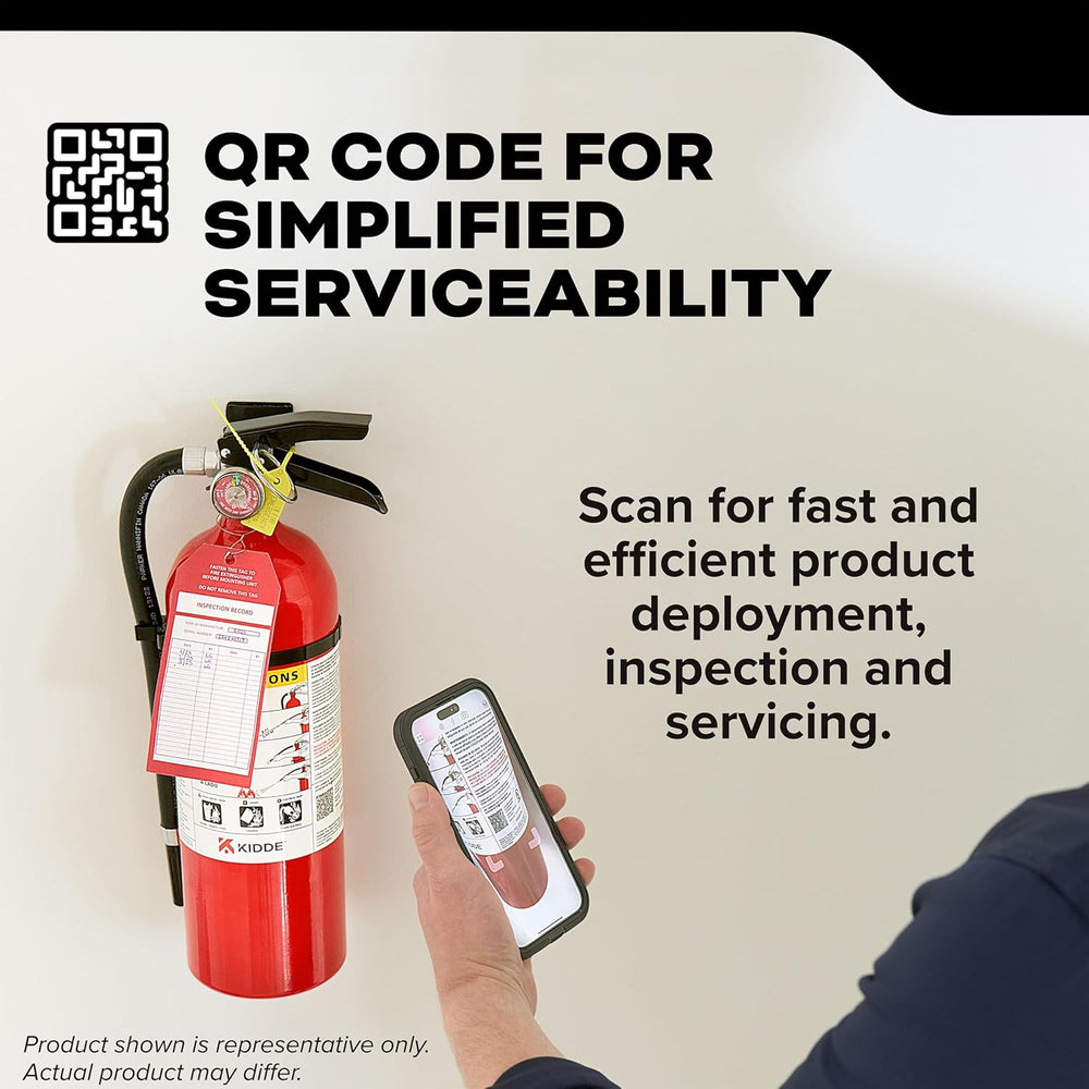 Kidde Pro 210 Commercial Fire Extinguisher, 2-A:10-B:C, PRO-4MP-1, 1 Pack