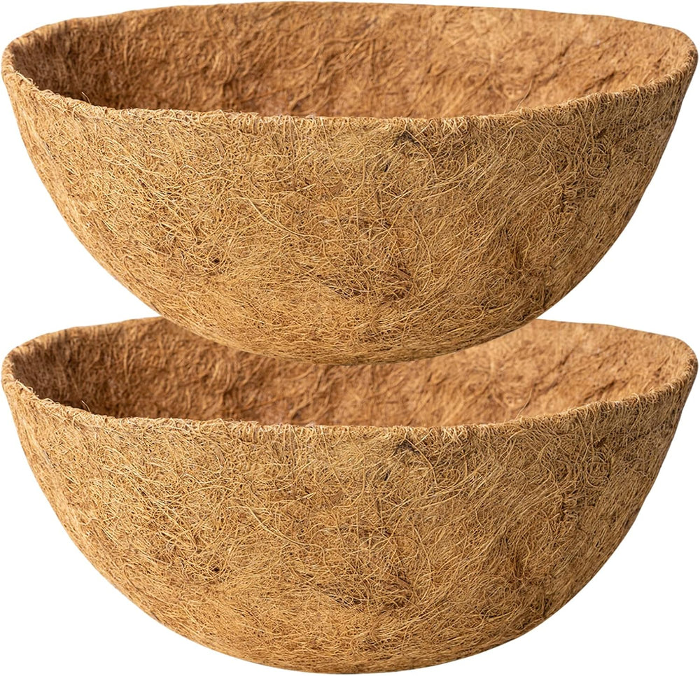 24 Inch Natural Coconut Fiber Liner for planters Round Coco Replacement Liner...