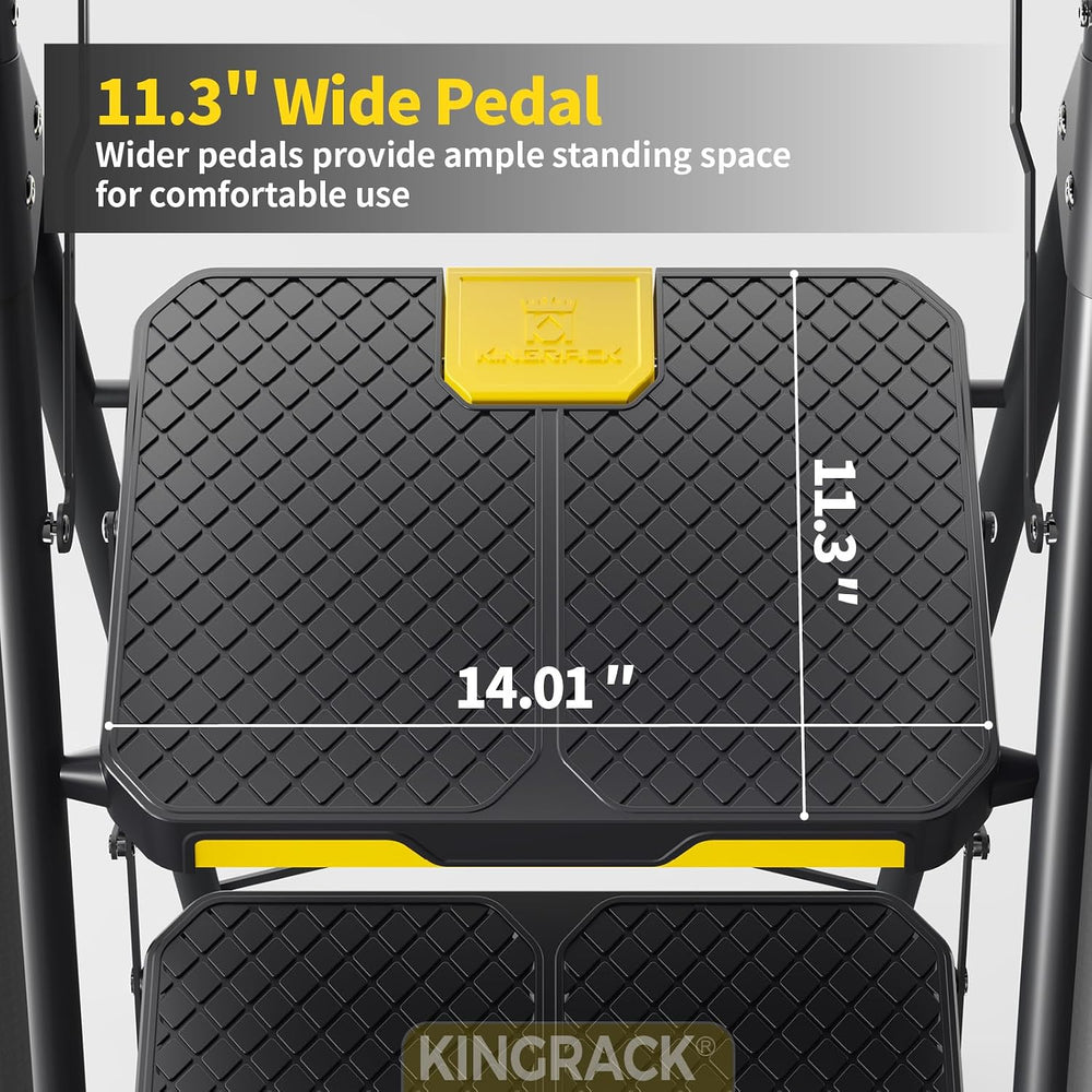 KINGRACK 5 Step Ladder, Sturdy Steel Step Stool with Anti-Slip Wide Pedals, H...