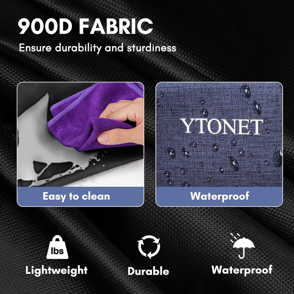 Ytonet Extra Large Cleaning Caddy Bag with Dividers, Foldable Cleaning Tote