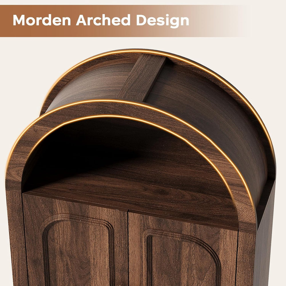 Arched Over the Toilet Storage Cabinet, Freestanding Bathroom Organizer