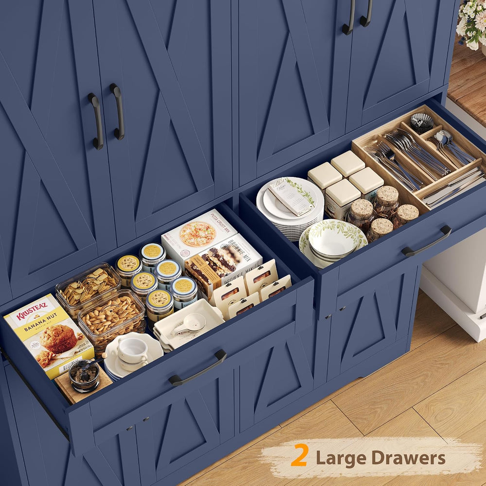 HOSTACK 71" Tall Kitchen Pantry Storage Cabinet with Doors & Shelves...