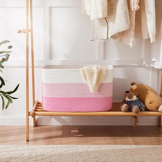 Blanket Basket, Rectangle Woven Baskets