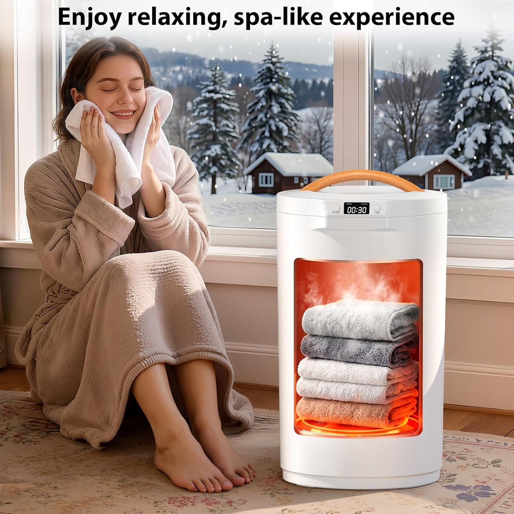 Towel Warmer, 20L Large Towel Warmers for Bathroom, Towel Bucket Fits Up Two ...