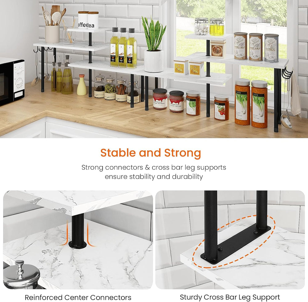 Homode Bathroom Counter Organizer Corner Shelf, Kitchen Countertop Organizer,...