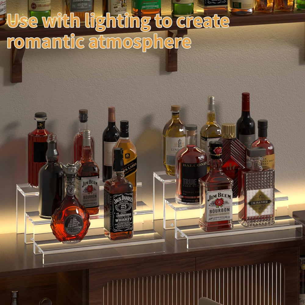 JUESHA 3 Tiers Bar Shelves for Liquor Bottles (Patent: D1076520S)