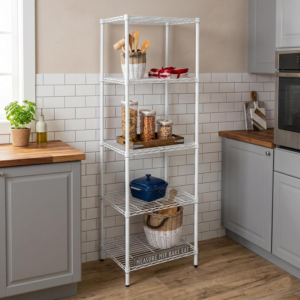 Honey-Can-Do 5-Tier Heavy Duty Adjustable Shelving Unit, 250-lb Per Shelf NSF...