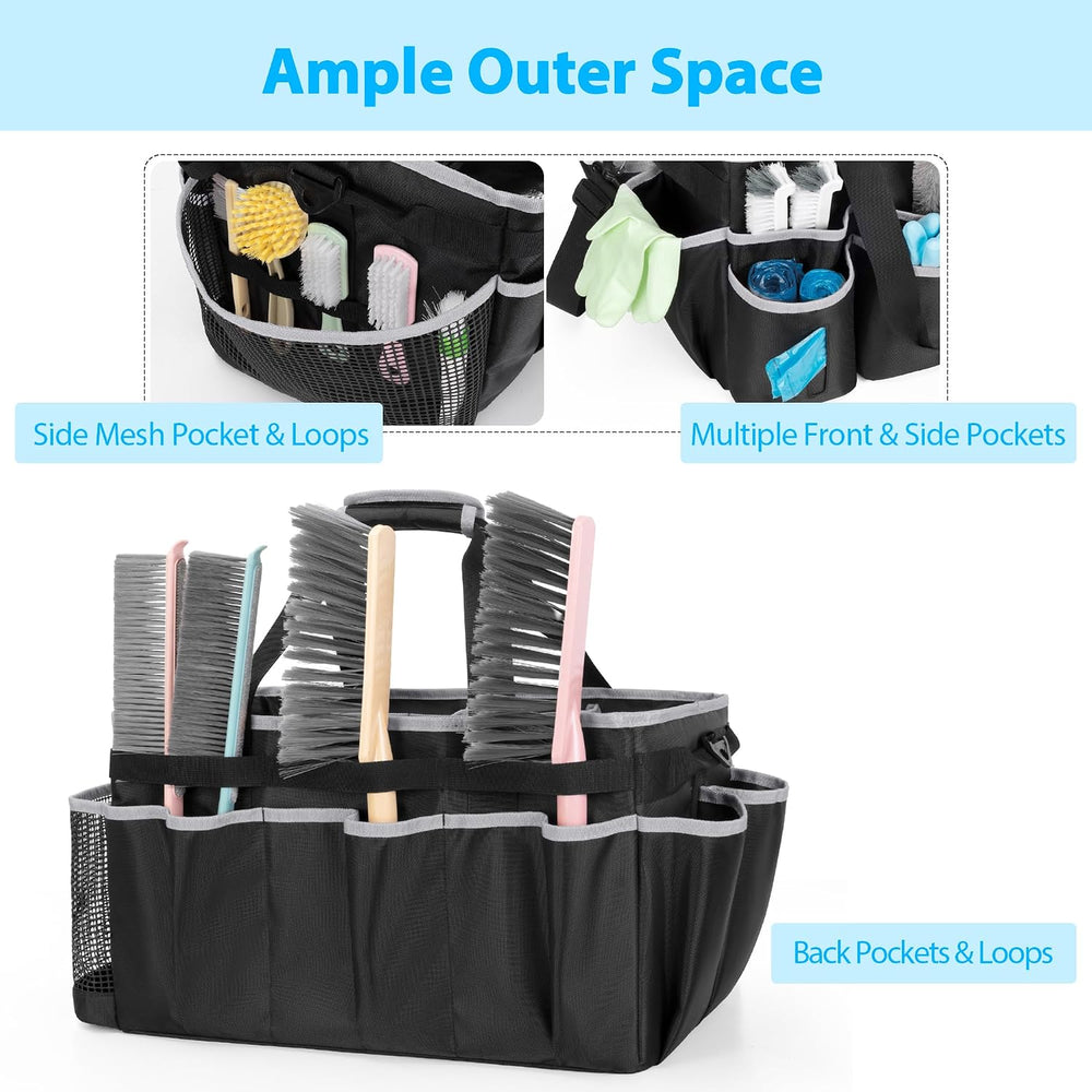 Extra-large Wearable Cleaning Caddy with Pad, Handle & Divider
