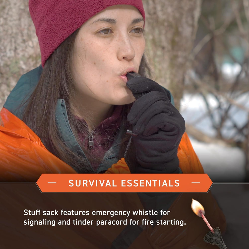 Survive Outdoors Longer 90% Emergency Bivvy - Comes with Survival Whistle &am...