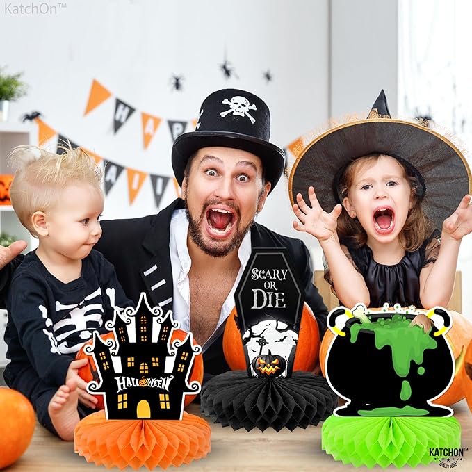KatchOn, Halloween Centerpieces for Tables - Pack of 9 | Witch Halloween Tabl...