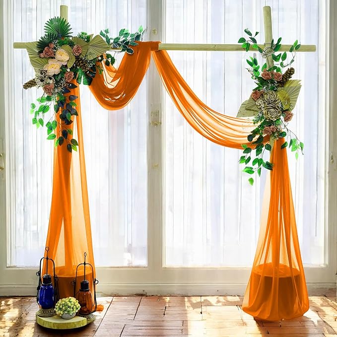 MDS Halloween Chiffon Draping Fabric - 1 Panel, 30" Wide x 100ft Long - ...