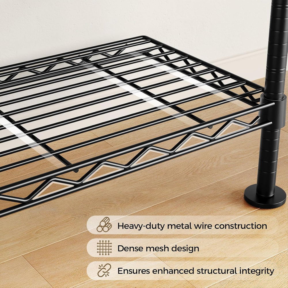 Closet Organizers and Storage, 4-Row Heavy Duty Clothes Rack for Hanging Clot...