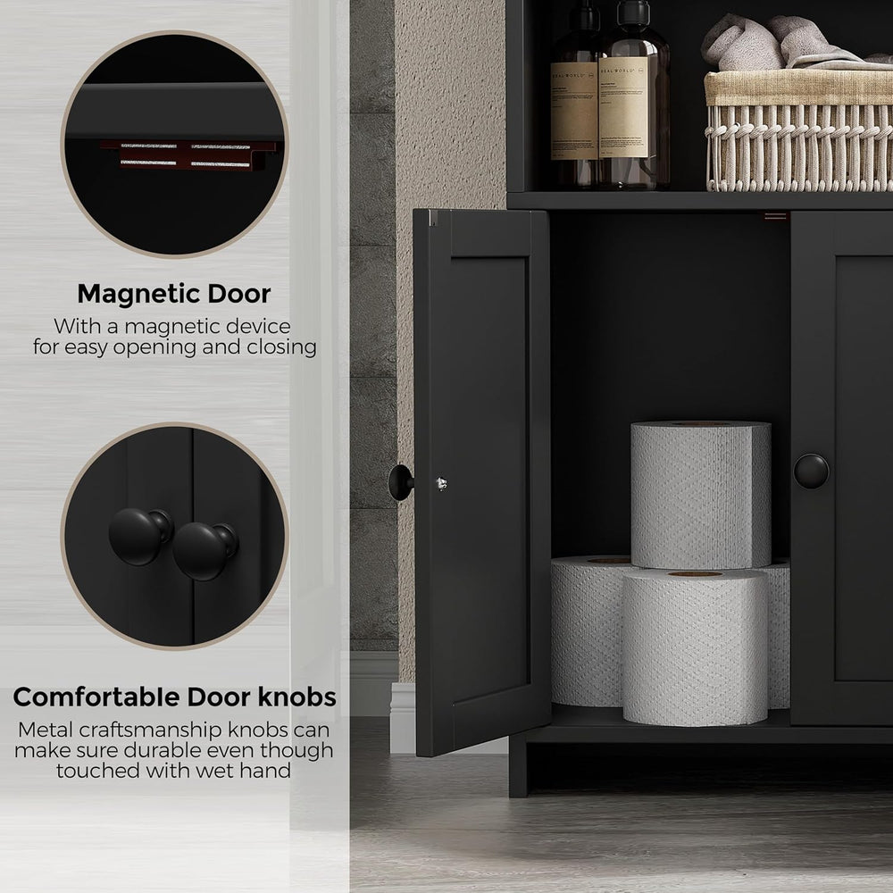 Homhedy Small Bathroom Storage Cabinet, Toilet Paper Storage Cabinet
