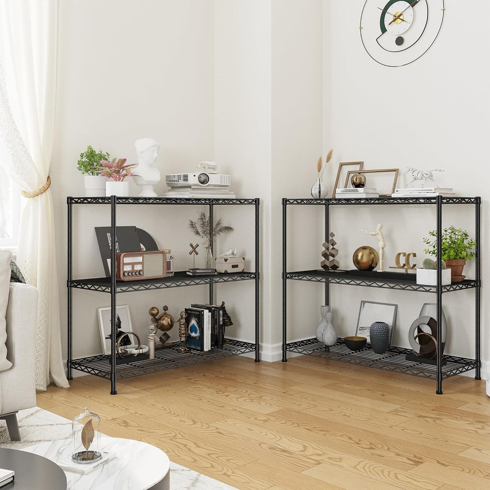 DurayLoly 3-Tier Metal Shelving 468LBS, Adjustable Storage Shelves, Kitchen