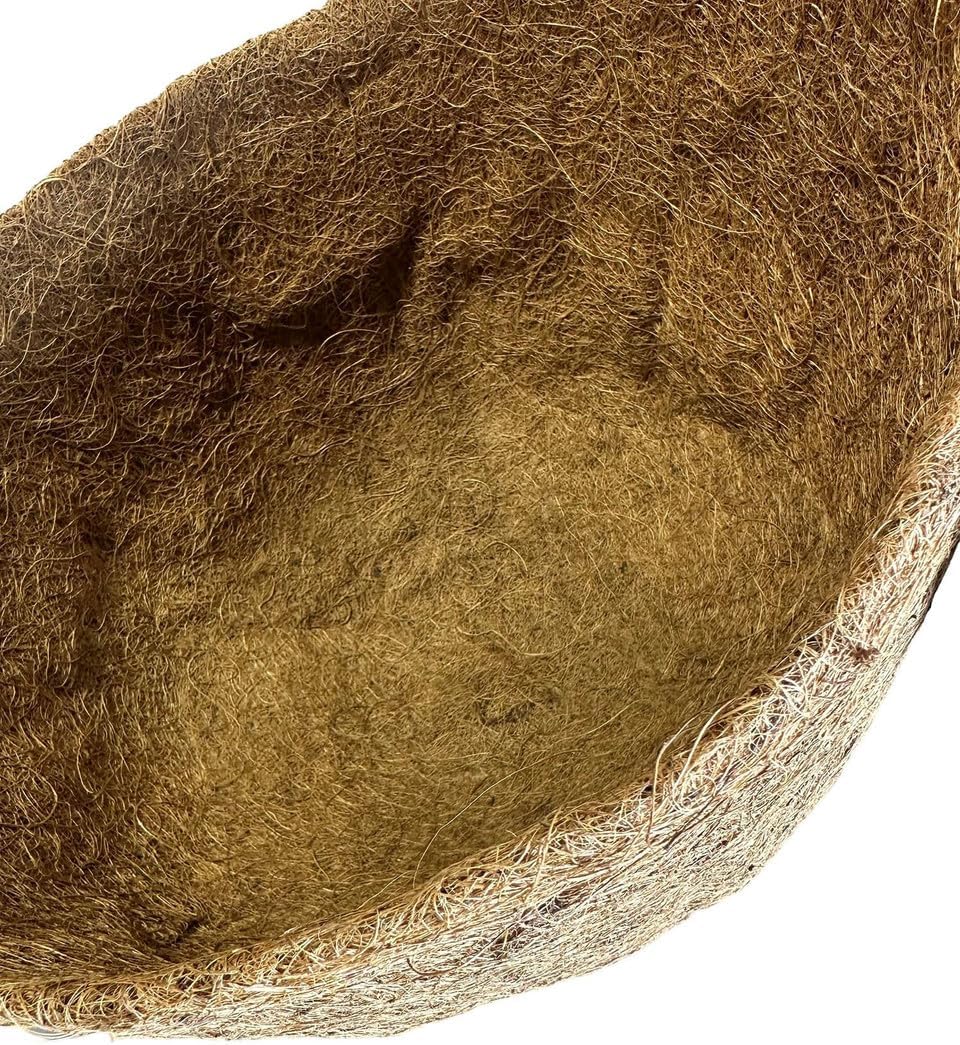 24in X 15in Round Molded Coco Fiber Liner for Hanging Basket Planter