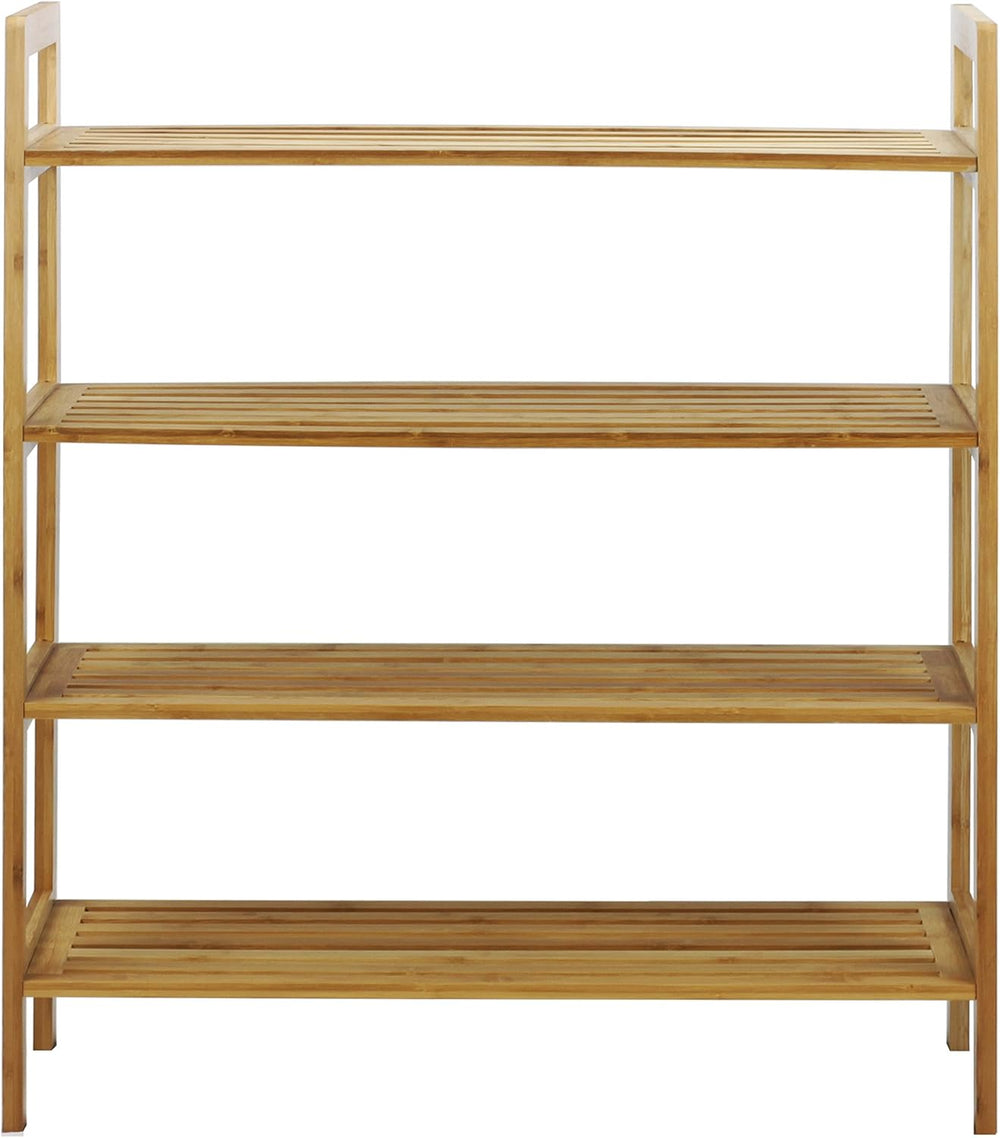 Oceanstar 4SR1668 4-Tier Bamboo Shoe Rack, Natural