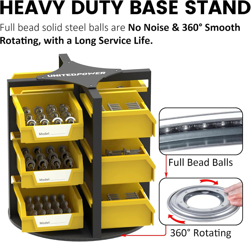 UNITEDPOWER Rotating Storage Bins, Tool Organizer, Hardware Crafts, Small Par...
