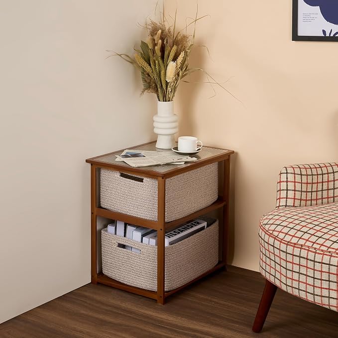 Large Storage Baskets for Shelves, Closet Organizers Bins for Clothes Blanket...