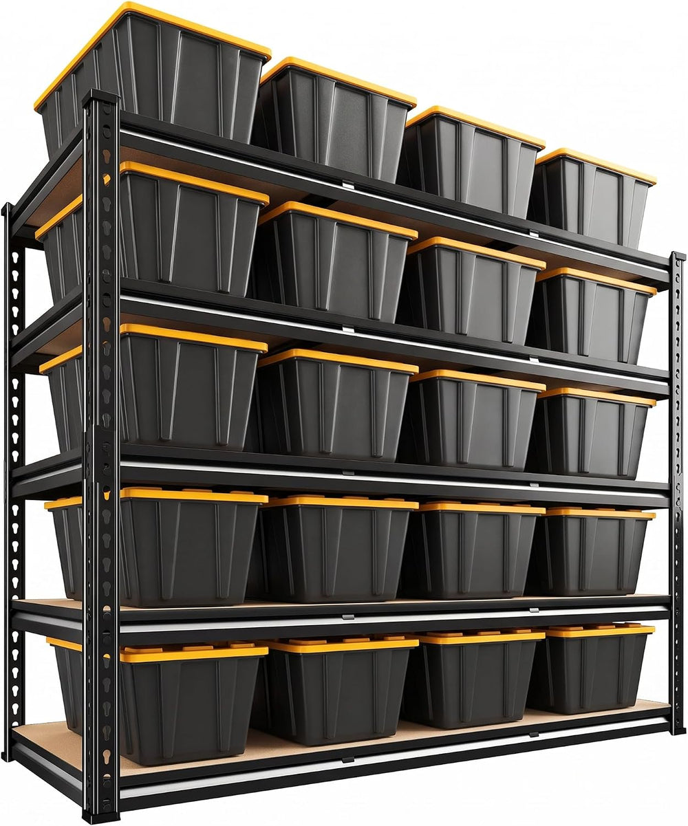 REIBII 48" W Garage Shelving for Warehouse, 3080LBS Heavy Duty Shelving