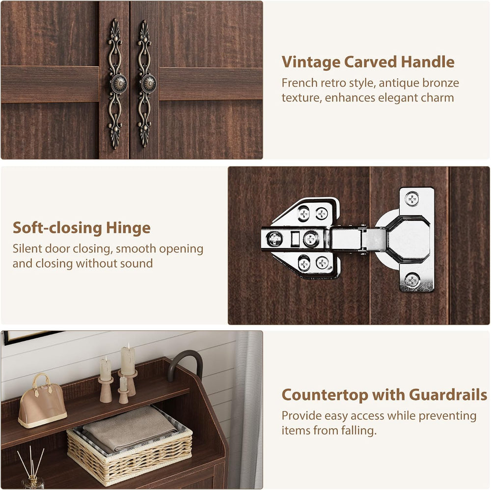 GarveeHome Shoe Storage Cabinet with 2 Doors