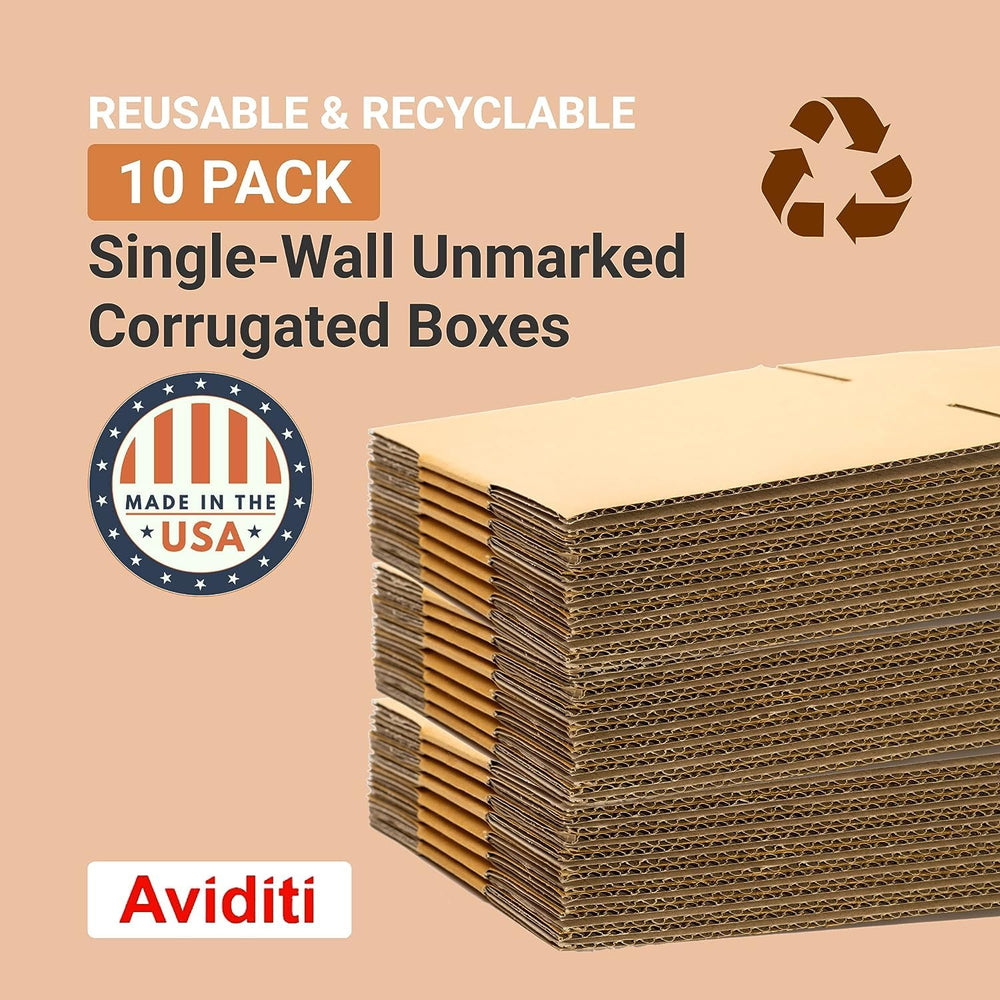 BOX USA Shipping Side Loading Moving Boxes 26" x 6" x 20" (10 ...
