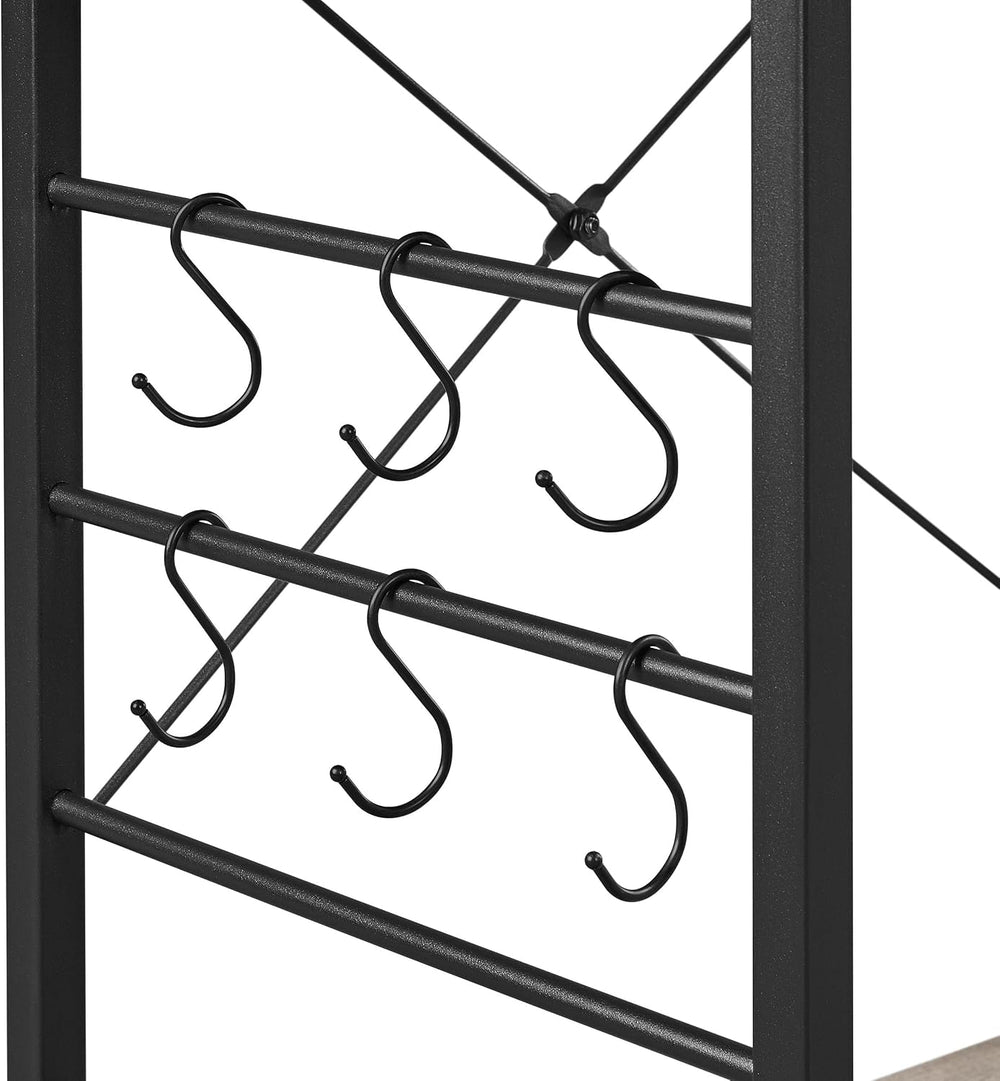 Yaheetech 4-Tier Bakers Rack,Microwave Stand for Coffee Bar,Grey