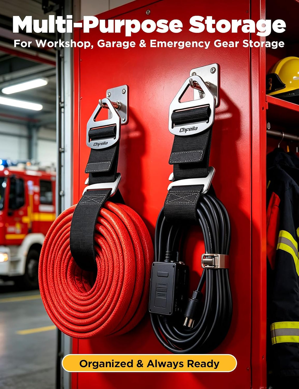 8 Pack Extension Cord Holder Organizer, Auto Lock Cable Straps