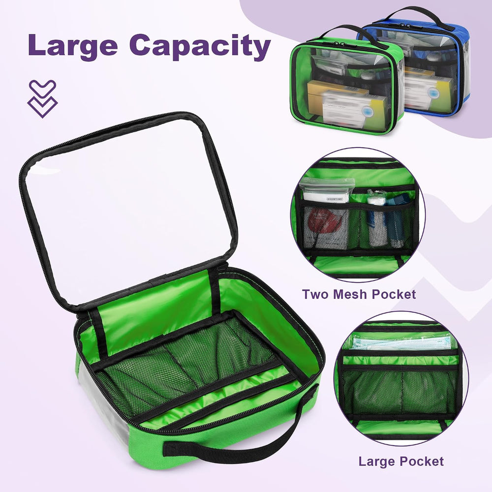 Trunab 4 Pcs First Aid Pouch Set,Color-Coded Medical Bag for Emergency Kits