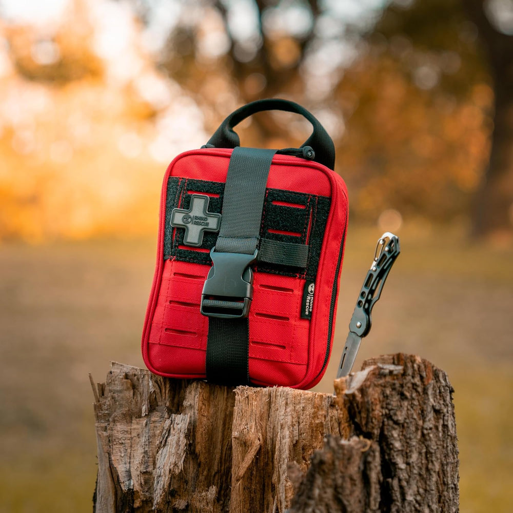 RHINO RESCUE Survival First Aid Kit for Hiking, Backpacking