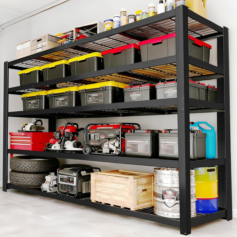 Storage Shelves Heavy Duty, Metal Shelving, 3050 LBS, 62" W