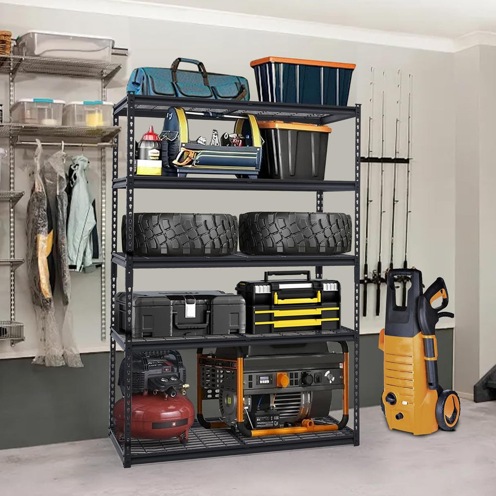 GarveeTech Heavy Duty Garage Shelving Unit, 48 in L x 24 in W x 72 in H Adjus...