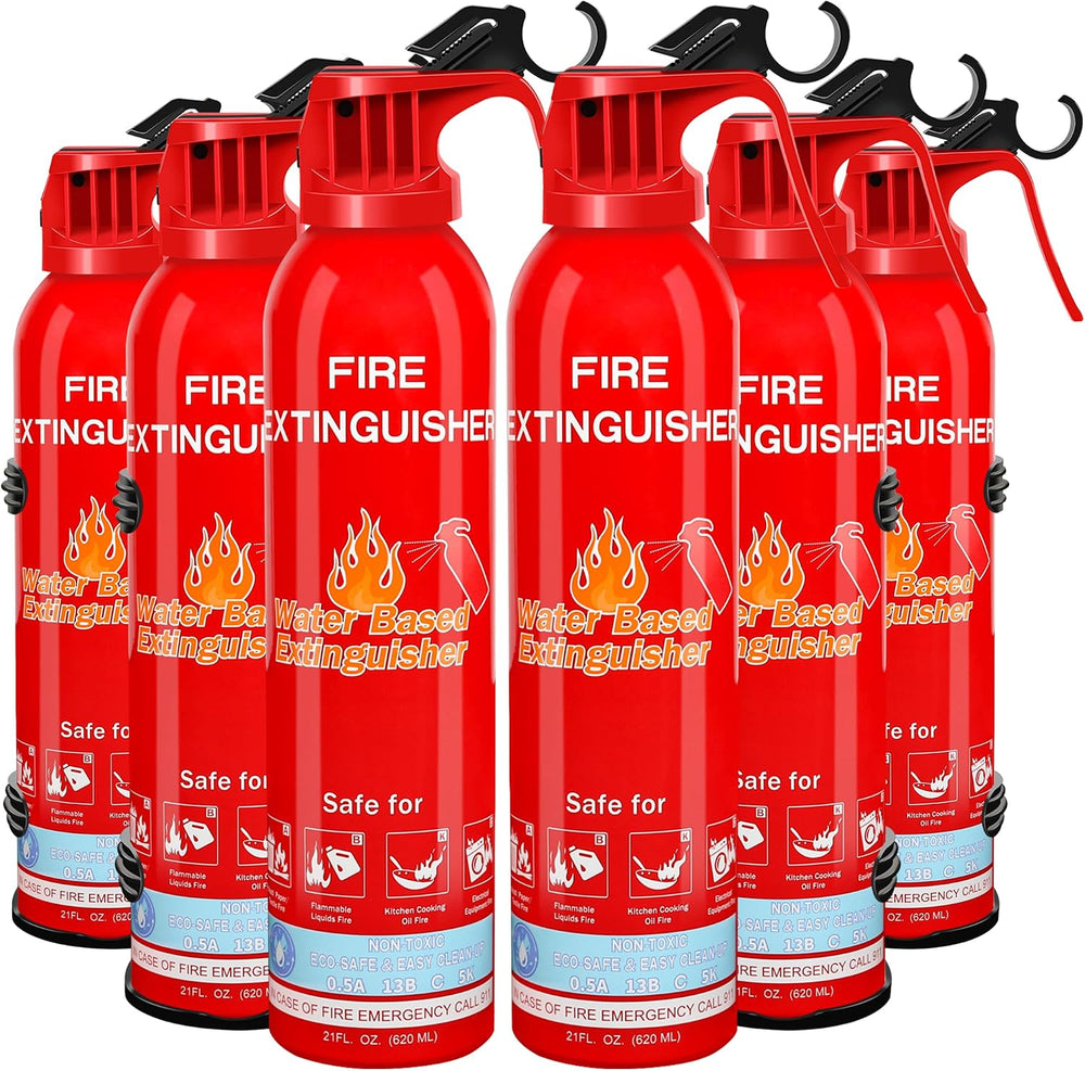 6 Pack Fire Extinguishers for Home with Mount