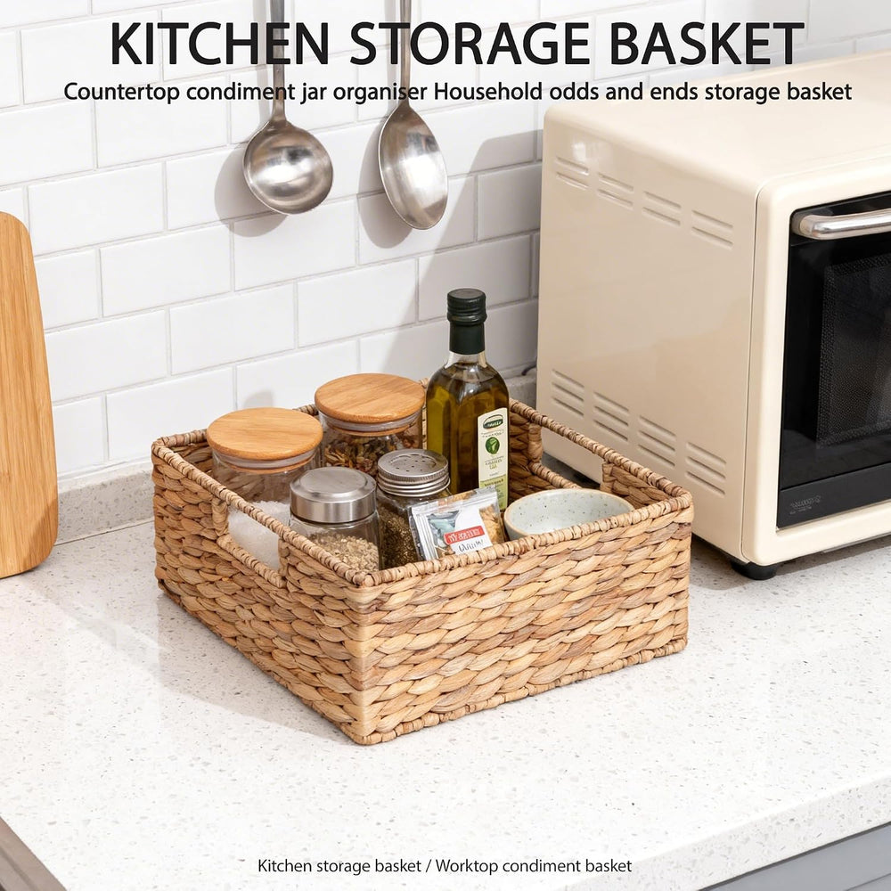 Kingwillow Square Hand Woven Storage Basket