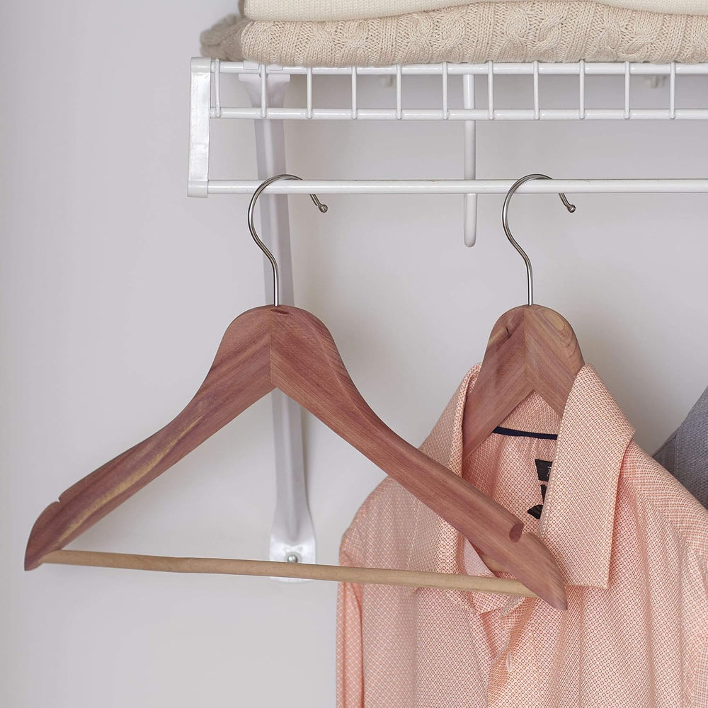 Household Essentials 26140 CedarFresh Red Cedar Wood Clothes Hangers with Fix...