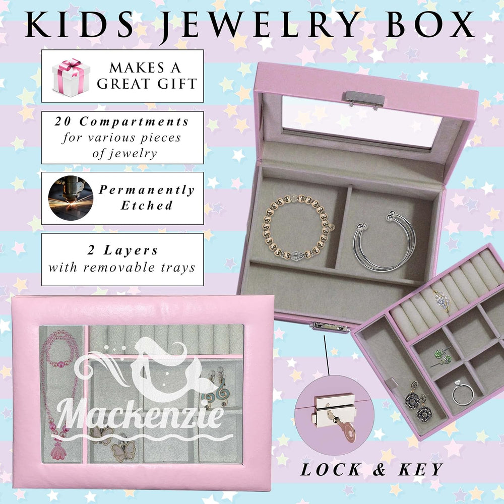 My Personal Memories Personalized Jewelry Box for Girls - Custom Engraved wit...
