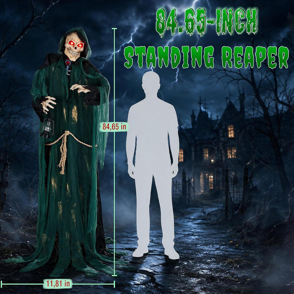 7FT Grim Reaper Standing Halloween Indoor Outdoor Decoration