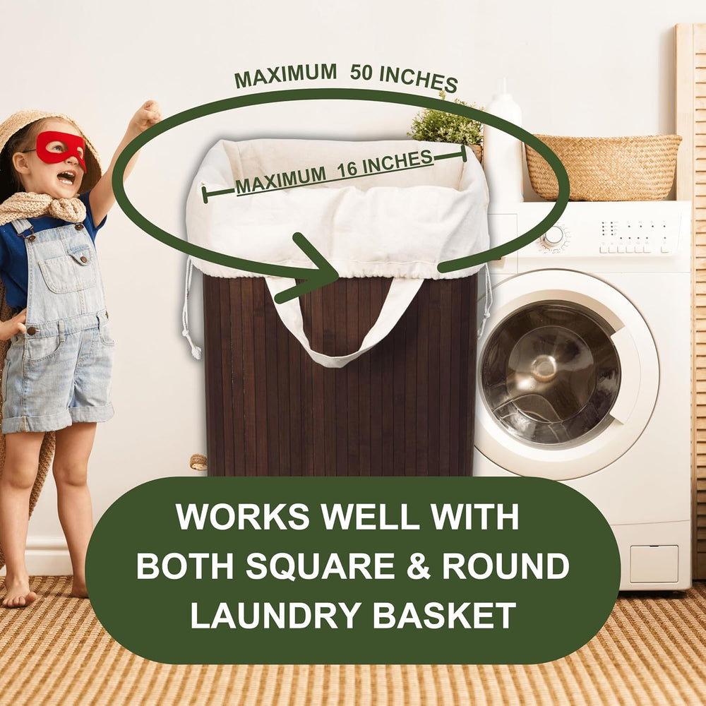Heavy Duty Laundry Hamper Bags - Extremely Sturdy, Durable Canvas Replacement...