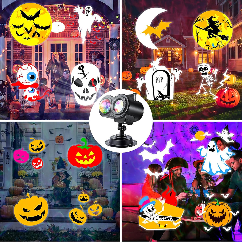 Halloween Projector Lights Outdoor, Snowflake Christmas Projector Lights