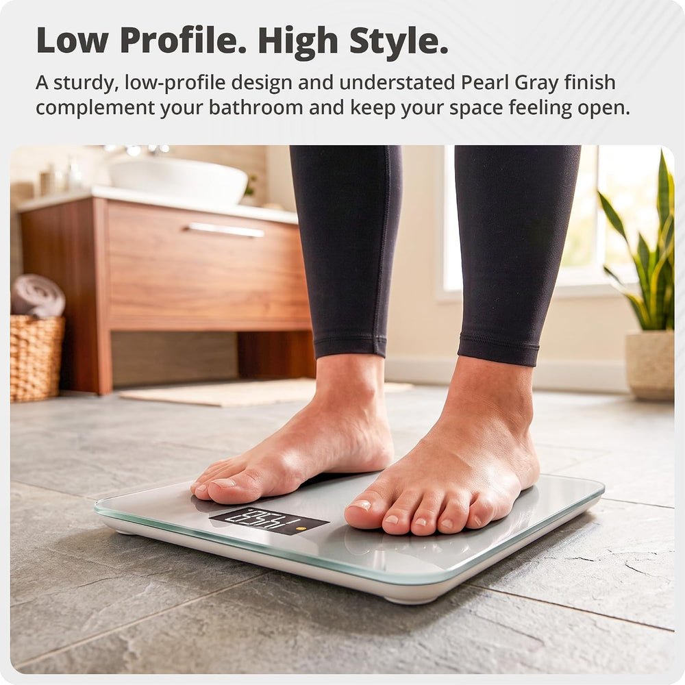 Greater Goods AccuCheck Digital Bathroom Scale for Body Weight (Pearl Gray)