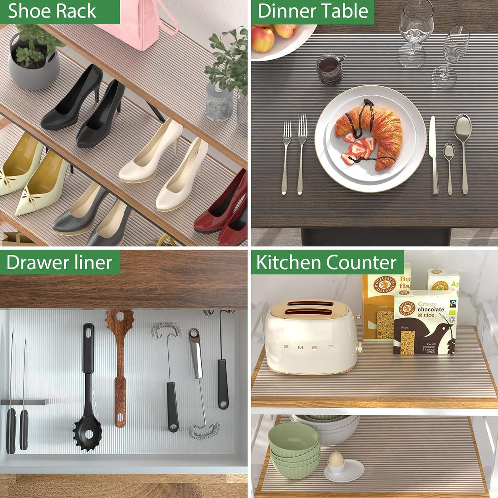Anoak Shelf Liner Cabinet Liner, Non Adhesive Drawer Liner, Washable 12 Inch ...