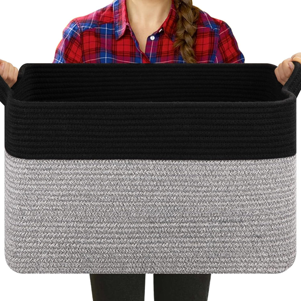 OIASKET 65L Extra Large Blanket Basket Living Room, 19.7"x15.8"x11....