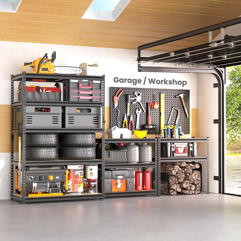 DYNALOAD 6000 lbs Heavy Duty Garage Shelving, 5-Tier, 48" W x 24" D...