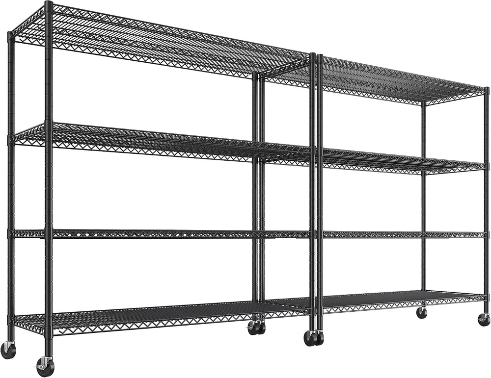 REIBII 55.5''W Storage Shelves 2500LBS Wire Shelving Rack (2PCS)