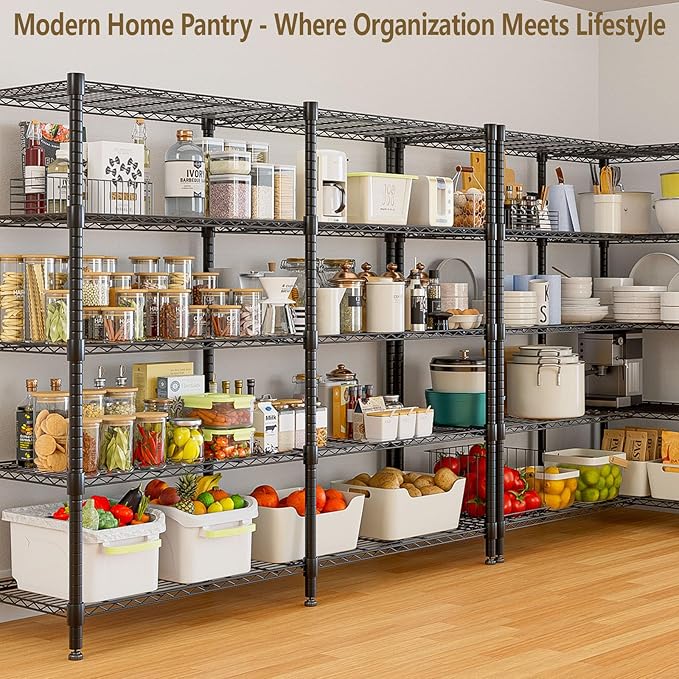 Himimi 72" W Wire Rack Shelving-2000LBS Capacity, Adjustable Storage She...