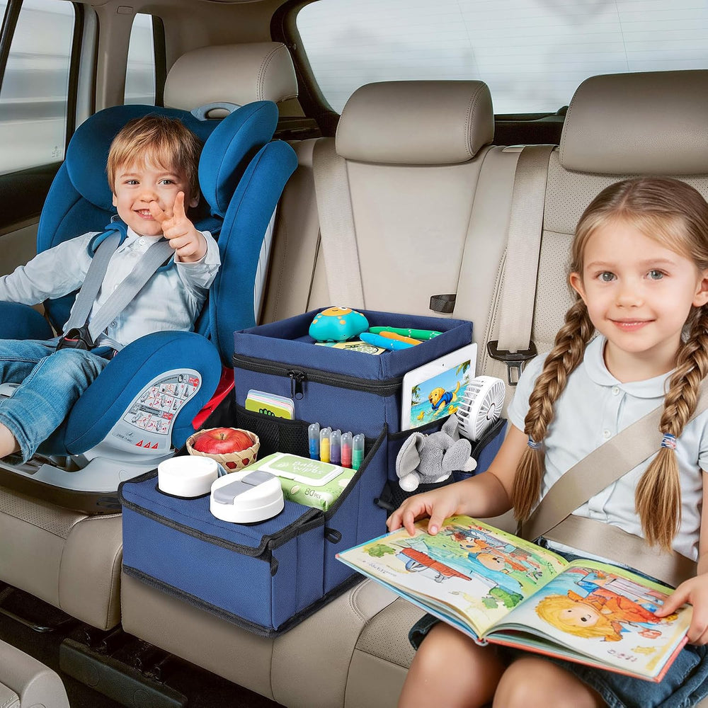 COOLBEBE Car Seat Organizer, Backseat Car Organizer, Navy Blue
